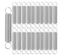 HEALLILY 100pcs Metal Replacement Tension Springs for Mahjong Table Pushers, 1.42 Inch Coil Wire Springs, Wear-resistant and Efficient Tile Resetting, Suitable for Home Use and Club Mahjong