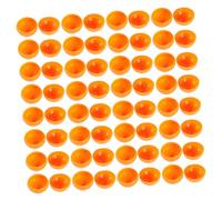 HEALLILY 100pcs Openable Lottery Balls for Raffle Draws Reusable PVC Seamless Game Balls Lightweight Orange Party Game Props for Indoor Sweepstakes and Events