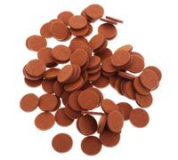 HEALLILY 100pcs round Cotton Fragrance Diffuser Refill Pads, Brown, High Absorbency, Odour-neutralising, for Aroma Pendants and Essential Oil Diffusers, Car and Office Use