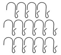 HEALLILY 100pcs Small Black Iron S-Shaped Hooks for Kitchen and Home, Convenient to Use, Sturdy Metal Hanging Hooks for Utensils, Clothes, and Door Organisation