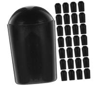 HEALLILY 100PCS Wire Thread Protector Caps Round End Covers for Hangers Reusable Screw Cover with Rounded Corners Safe Non Deforming Tips for Wire Hooks and Clothes Hangers