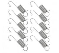 HEALLILY 10pcs Cabin Hook 200mm Stainless Steel Mechanical Small Extension Spring with Hook Galvanized Tension Springs Featuring Rust Resistance and Easy Installation for Home Repairs