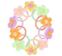 HEALLILY 10pcs Cute Dog Hair Accessories Elastic Hair Ties with Cartoon Designs for Long Haired Dogs Comfortable Cloth and Plastic Material for Ponytails and Braids on Occasions