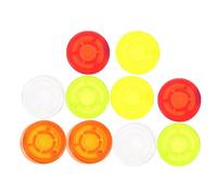 HEALLILY 10pcs Effects Pedal Foot Cap Plastic Footswitch Toppers Colorful Guitar Pedal Button Covers Accurate Switching Tactile Response Protection for Practice Sessions and Performing Live