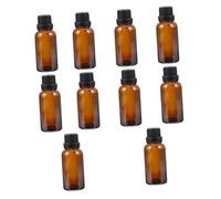 HEALLILY 10pcs Essential Oil Orifice Bottles Glass Perfume Bottles Drop Portable for Cosmetics Container for Travel for Toiletries