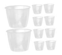 HEALLILY 10pcs Measuring Cup Kitchen Baking Cup Rice Cooker Accessories Pp Transparent re-usable