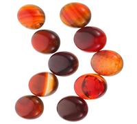 HEALLILY 10pcs Natural Flat Back Cabochons DIY Cabochons Beads for Jewellery Making Assorted Color Stone Material Beautiful Elegant Style for DIY Jewelry Making