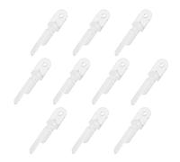 HEALLILY 10pcs Plastic Blind Rod Hooks Replacement Accessory for Curtain Rods Window Blind Hanger Parts Compatible with Venetian and Roller for Home Window Treatment