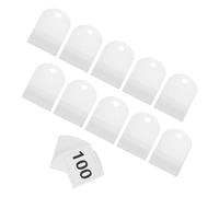 HEALLILY 10pcs Reusable Number Tags for Live Broadcast Organization and Auctions, Acrylic and Coated Paper Material, Fade-Resistant Prints, Numbered Hanger Size Tags for Clothes