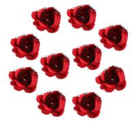 HEALLILY 10pcs Rose Petal Candy Packing Bags for Wrapping Chocolate, Portable Size Silk Flower Wrappers for Wedding Favour and Theme Celebrations Random Color