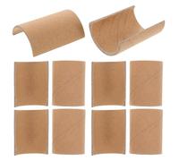 HEALLILY 10pcs Semi-Circular Paper Tubes Half Round Tubes Kraft Paper Decorative Craft Supplies for Teachers and Enhancing Classroom Interaction Easy Installation for Creative Play