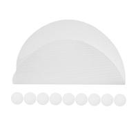 HEALLILY 10pcs Steamer Mat Along with Steamer Liner Non-Stick Silicone Mesh Mat Silica Gel White