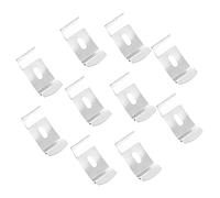 HEALLILY 10pcs Vertical Blinds Mounting Brackets for Curtain Louver Fixation Lightweight Curtain Holder Clips Easy Install Replacement for Louvered Window Panels