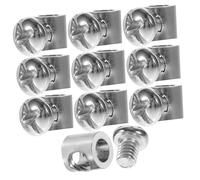 HEALLILY 10pcs Wire Rope Clips Cable Clamps Single Bolt Fasteners for Secure Hanging Lighting Fixtures and Advertising Signboards