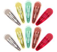HEALLILY 10pcs Womens Hair Clips Kawaii Hair Clips Small Snap Design Non-slip Styling Assorted Color Plastic Resin Metal Accessories for Holidays Work