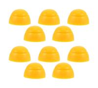 HEALLILY 10pcs Yellow Plastic Nut Caps for Playground Bolt Covers Safety Screw Protector Dome Caps for Slide Equipment Parts