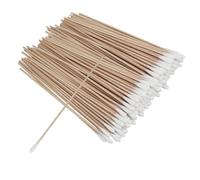 HEALLILY 1200pcs Cotton Swabs with 6 Inch Long Bamboo and Wood Sticks, Single round Tip, Resistant to Bending, Safe for Optical Lens, for Ear Cleaning and Jewelry Cleaning Professional Use