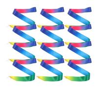 HEALLILY 12pcs Competition Award Ribbons Polyester Cotton Neck Lanyards Sport Award Style Securely Attached Easy to Use for Teenagers Sports Meetings