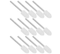 HEALLILY 12pcs Wool Buffing Wheels with Shank 3x8mm Rotary Tool Polishing Heads for Drill Nail Art Mirror Finish Polishing Kit