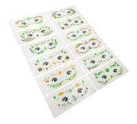 HEALLILY 12sheets St Patricks Day Stickers Irish Holiday Makeup Shamrock Face Stickers for Party Women Boys and Girls Adult Festival Decorations Temporary Tattoos Art Supplies Fun Supplies