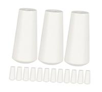 HEALLILY 15pcs Wood Tassels for Blinds Vase Shaped Blind Pull Knobs Unique Design White Wooden Curtain Pull Handle Sturdy Easy Installation for Window Decoration Home