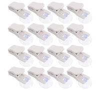 HEALLILY 16pcs Aquarium Algae Feeding Clips with Stable Suction Cups for Goldfish and Betta Fish Tanks, Simple Operation Fish Seaweed Clips for Secure Feeding in Aquariums