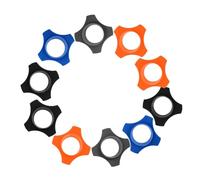 HEALLILY 16pcs Microphone Rubber Rings Shockproof Protection Covers Slip Mic Sleeve for Ktv Stage Performance Wireless Handheld Mics