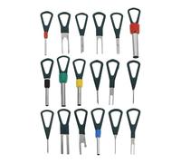 HEALLILY 18pcs Depinning Tool Set for Automotive Harness Terminals Wire Terminal Release Tool Made of Steel and Abs Versatile Electrical Wiring to Enhance Work Efficiency in Car Repairs