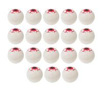 HEALLILY 18PCS Plastic Halloween Eyeballs Scary Pong for Kids Toys, Fake Eye Balls Hollow Beer Party Favors Goody Bag Fillers, Terror Props Assorted Color, 3.2X3.2X3.2CM (42H35EX14ICW32)
