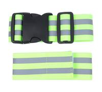HEALLILY 2 Pcs Adjustable Reflective Arm Bands for Night Running and Walking, High Visibility Lightweight Synthetic Material Safety Straps Elastic Design for Outdoor Sports