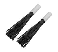 HEALLILY 2 Pcs Nylon Car Engine Carbon Cleaner Brush for Automotive Maintenance Metal Wire Brush Removes Engine Carbon Deposits and Interior Air Vent Detailing