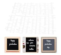 HEALLILY 2 Sets Plastic Letters for Felt Message Boards Interchangeable White Letters with Large Capacity for Displaying Messages on Bulletin Boards