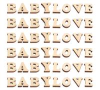 HEALLILY 200 Pieces Wooden Letter Tiles for Crafts Fine Craftsmanship Easy to Paint Beige 15mm DIY Projects Scrapbooking Letters Educational Tools