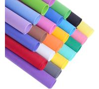 HEALLILY 20pcs 1mm Thick Eva Sponge Papers Craft Sheets Mixed Colors 50x50cm DIY Handmade Scrapbooking Handcraft Materials for Art and Paper Crafts Random Color