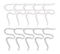 HEALLILY 20Pcs DIY Doll Eyelash Strips with Glue Nylon Black and Brown Lashes for Crafts and Doll Making Natural-looking Eyelash Accessories