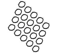 HEALLILY 20pcs Elastic Pearl Hair Ties, Chic Cloth Ponytail Holders with No Loose Ends, for Parties and Photo Shoots