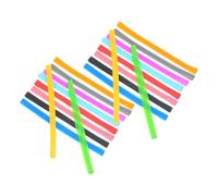 HEALLILY 20pcs Fixing Elastic Band Stretchy Band Silicone Elastic Straps Creative Decorative Simple Design Convenient to Use for Scrapbooking Accessories and Journal Strap