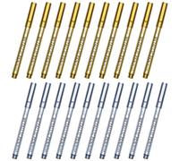 HEALLILY 20pcs Metallic Permanent Marker Pens with Fine Precision Tips, Plastic Body, Silver Colour, Versatile for Multiple Surfaces, for Signing Books and Office Use