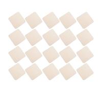 HEALLILY 20pcs Pre-Cut Ceramic Chamois Cloth 10x10cm Soft Fiber Suede Fleece for Pottery Trimming and Rim Smoothing Suitable for Mud DIY and Finished Ceramic Pieces