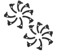 HEALLILY 20pcs Vending Machine Plastic Chute Block Shelf Channel Divider Retainer Anti-jam Separator for Drinks and Snacks Black Replacement Accessory for Retail Vending Machines