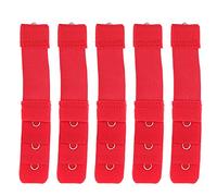 HEALLILY 20pcs Womens Bra Extenders Elastic Bra Extenders Bra Extension Strap 1 Hook 3 Row Stretchy Bra Band for Women Lady Girls Red