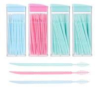 HEALLILY 240pcs Plastic Toothpicks Double-Ended Toothpicks Brush Teeth Sticks Teeth Cleaning Tool Portable Oral Care Tooth Picks