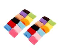 HEALLILY 24pcs Assorted Colour Plush Sports Headbands Wide and Thickened Design, High Elastic Material for Hiking and Parties, Practical and Simple Sweat Bands Random Color