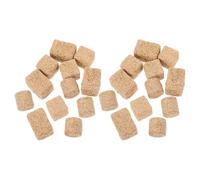 HEALLILY 24pcs Miniature Craft Hay Bales in Khaki Wood Material with Three Styles Included, Easy Integration and Stay in Great Shape, for Autumn Party Table Centerpieces and Farm Decor