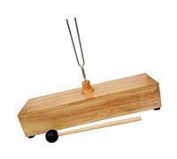 HEALLILY 256hz for Accurate Tuning and Stable Placement with Hammer and Flat Wooden Base Tuning Fork for Acoustic Experiments and Sound Therapy Applications