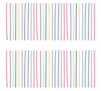 HEALLILY 260pcs P ilament Refill Bundle for 3D Printer Pens Vivid Colour Variety and Low Temperature Operation, 2.5mm X 15cm Filament for Creative Activities and DIY Random Color