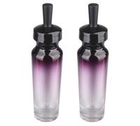 HEALLILY 2pcs 20ml Glass Essential Oil Dropper Bottles, Small Refillable Cosmetic Pipette Containers for Travel Skincare, Perfume and Serum Dispenser