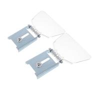 HEALLILY 2pcs Bench Grinder Eye Shield Replacement Clear Plastic Anti-Splash Protective Screen with Wear-Resistant Material Easy Installation Compatible Safety Guard for Bench Grinder