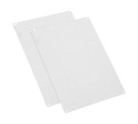 HEALLILY 2pcs Blank Aluminum Signs 355x255mm Silver Sublimation Aluminum Blanks for Custom Outdoor Garden Metal Yard Sign Plates