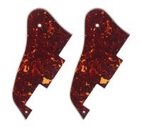 HEALLILY 2pcs Brown Pvc Folk Guitar Pickguard with Self-adhesive Backing for Acoustic and Bass Guitars, Easy Installation Removal with Precise Fit Protection for Strumming Safety